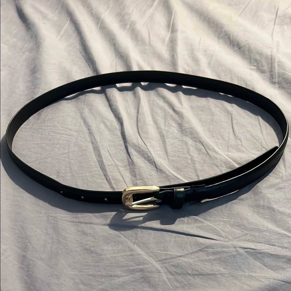Pull & Bear Black Skinny Belt